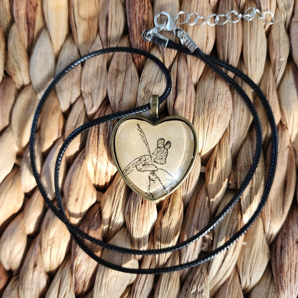 Kanga Upcycled 1970s Winnie the Pooh Book Page Illustration Pendant Necklace